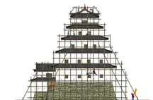 丹波亀山城築城イメージ図